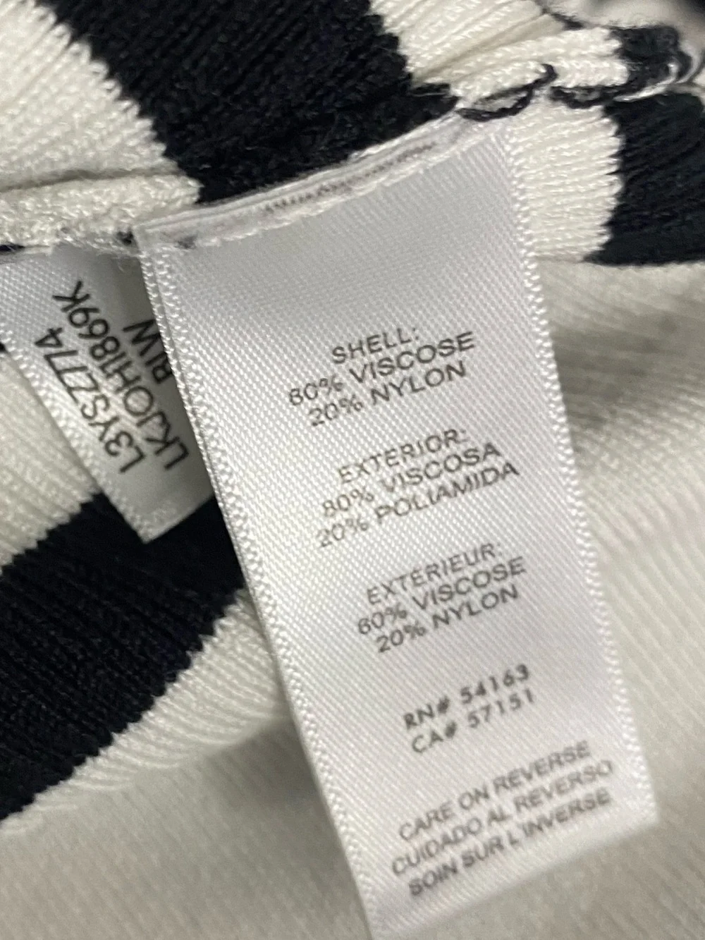 Karl Lagerfeld Paris Striped Ribbed Knit Sweater